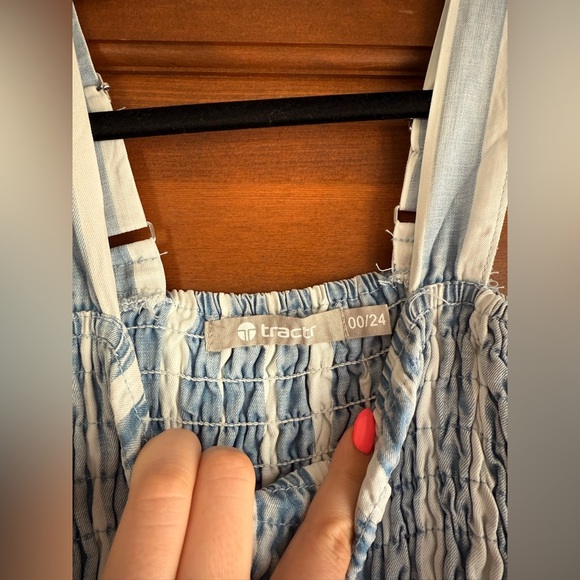 Tractr Wide Leg Striped Jumpsuit 🤍 - Picture 3 of 4